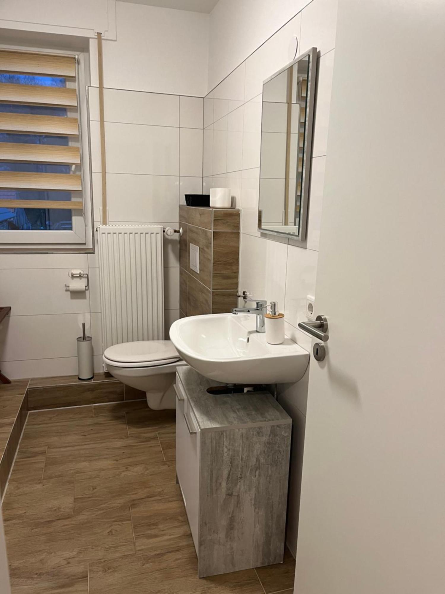 Wunderschoene Ferienwohnung Mit Balkon Auf Dem Bauernhof Greven Exterior foto