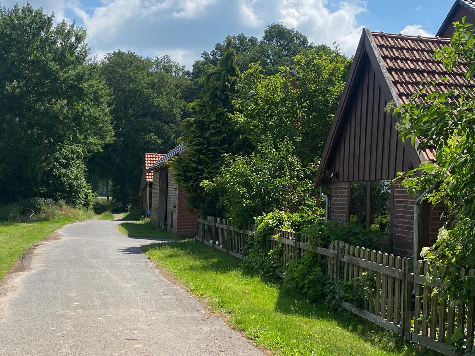 Wunderschoene Ferienwohnung Mit Balkon Auf Dem Bauernhof Greven Exterior foto